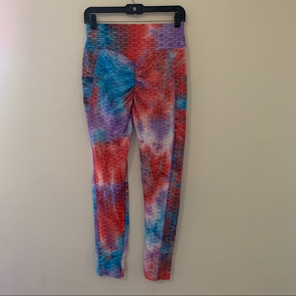 NWT Women’s Anti Cellulite Tie Dye Leggings - Picture 2 of 13